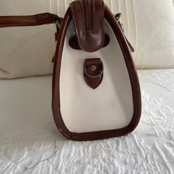 Liz Claiborne Vintage Leather Satchel Purse - Picture 7 of 9